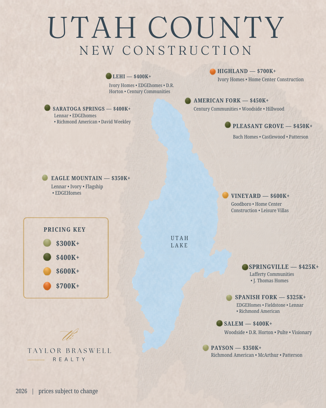 Utah County New Construction Map